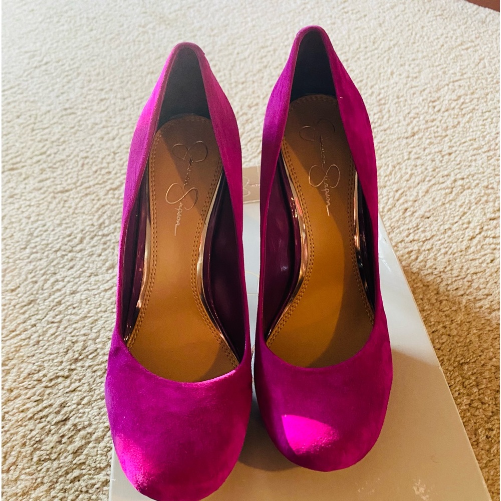 Jazzy berry suede